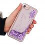 Etui klepsydra błyszczki dla iPhone 6 / 6S / 7 / 8 / SE (2020/2022) - fioletowy