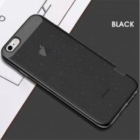 X-Level błyszczące etui z miękkiego plastiku dla iPhone 6 / 6S - czarny