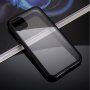 Pokrowiec na cały telefon ze szkła hartowanego z metalową ramką dla iPhone 11 - czarne
