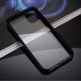 Pokrowiec na cały telefon ze szkła hartowanego z metalową ramką dla iPhone 11 - czarne