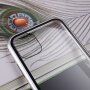Pokrowiec na cały telefon ze szkła hartowanego z metalową ramką dla iPhone 11 Pro - srebrny