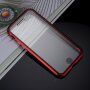 Pokrowiec na cały telefon ze szkła hartowanego z metalową ramką dla iPhone 7 / 8 / SE (2020/2022) - czerwony