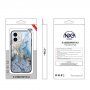 NXE etui ze szklanym tyłem iPhone 11 - złoty piasek