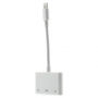 Redukcja lightning złącze z dwoma 3.5 złączami jack i złączem lightning dla Apple iPhone / 8 / 8 Plus / 7 / 7 Plus