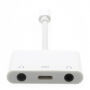 Redukcja lightning złącze z dwoma 3.5 złączami jack i złączem lightning dla Apple iPhone / 8 / 8 Plus / 7 / 7 Plus