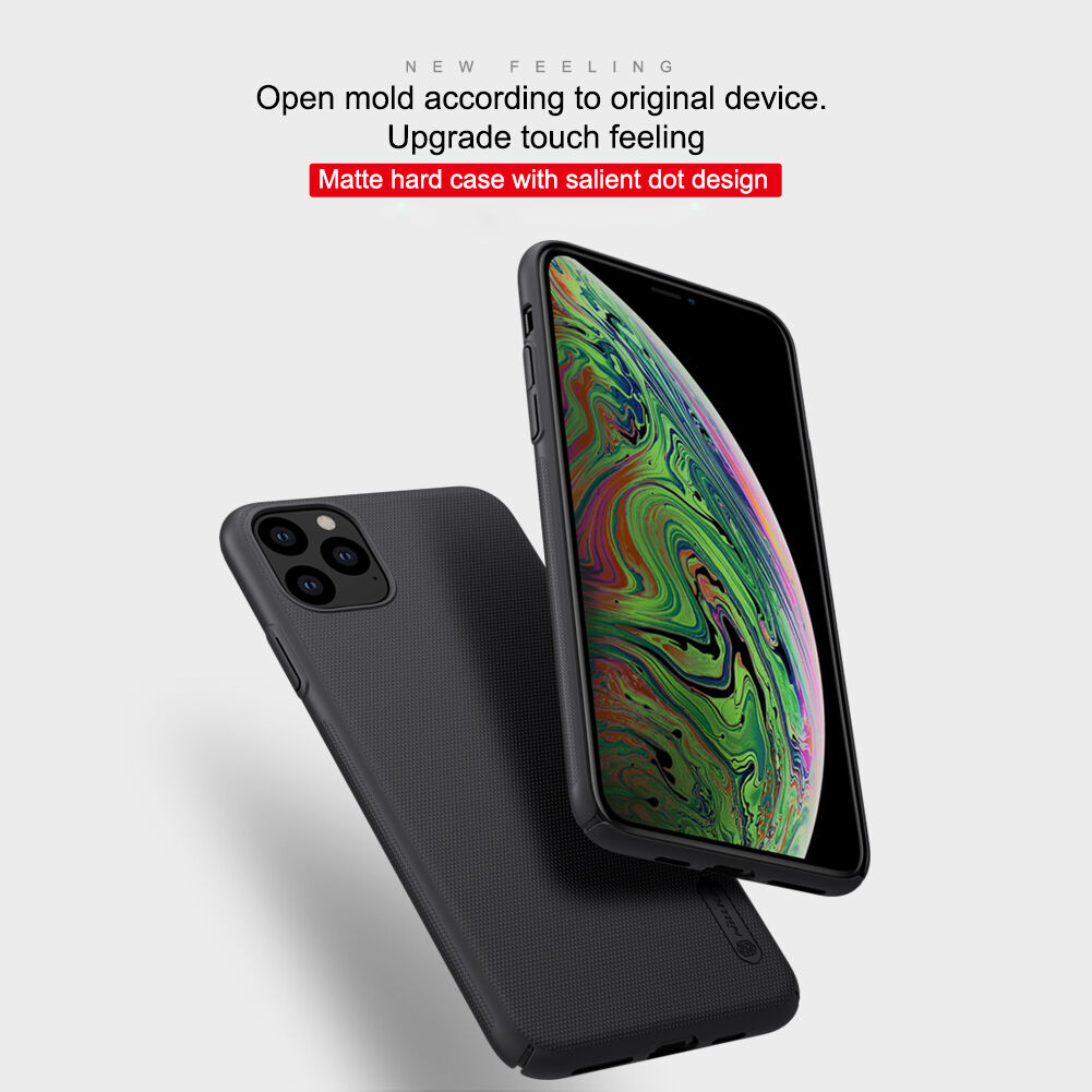 Nillkin etui matowe z szorstką powierzchnią dla iPhone 11 Pro Max - niebieskie