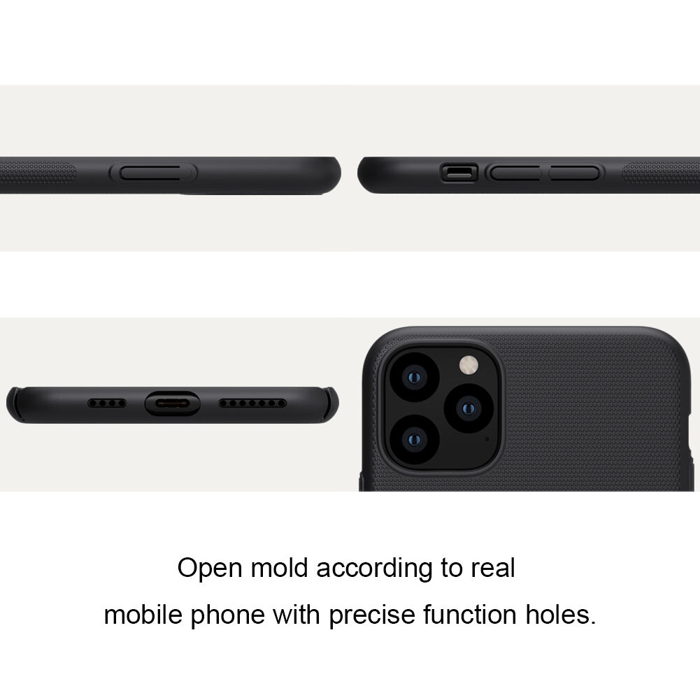 Nillkin etui matowe z szorstką powierzchnią dla iPhone 11 Pro Max - niebieskie