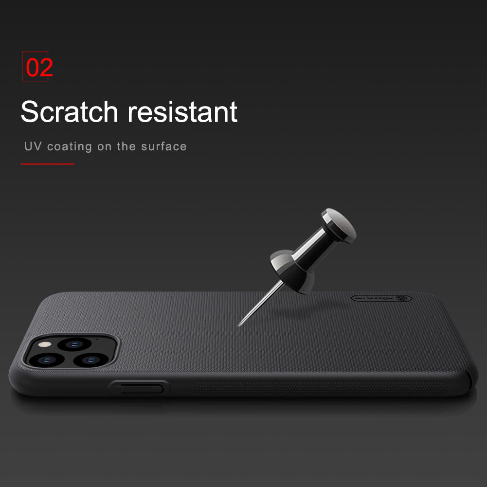 Nillkin etui matowe z szorstką powierzchnią dla iPhone 11 Pro Max - niebieskie