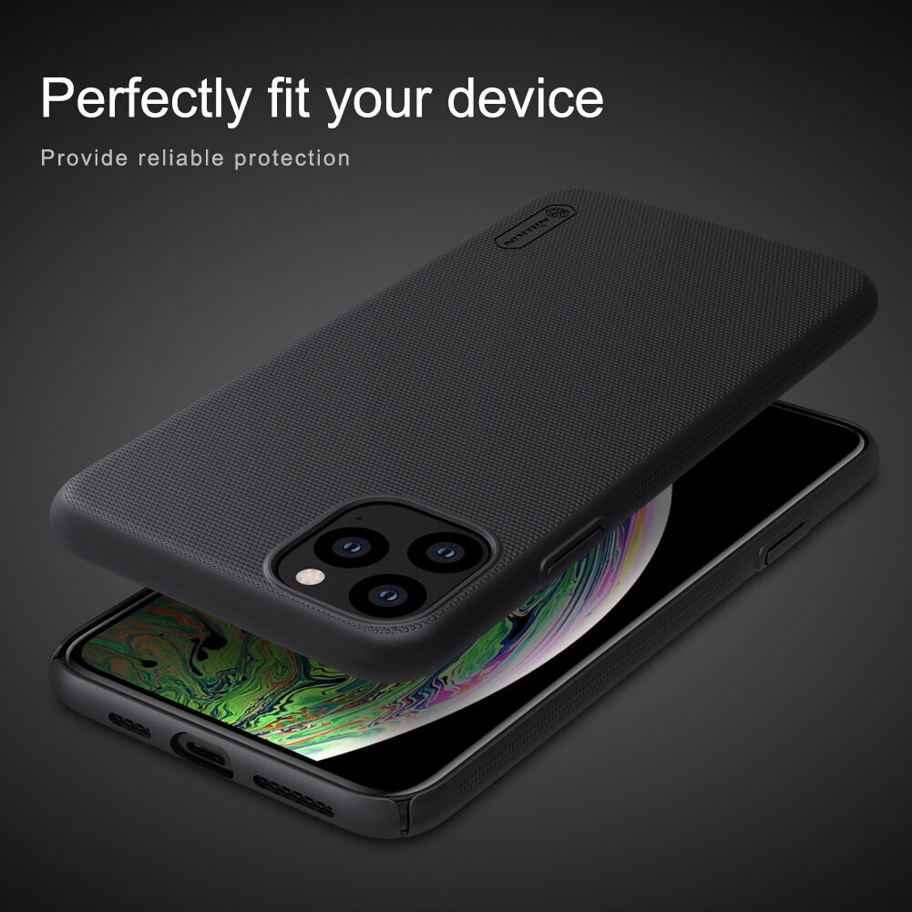 Nillkin etui matowe z szorstką powierzchnią dla iPhone 11 Pro Max - niebieskie