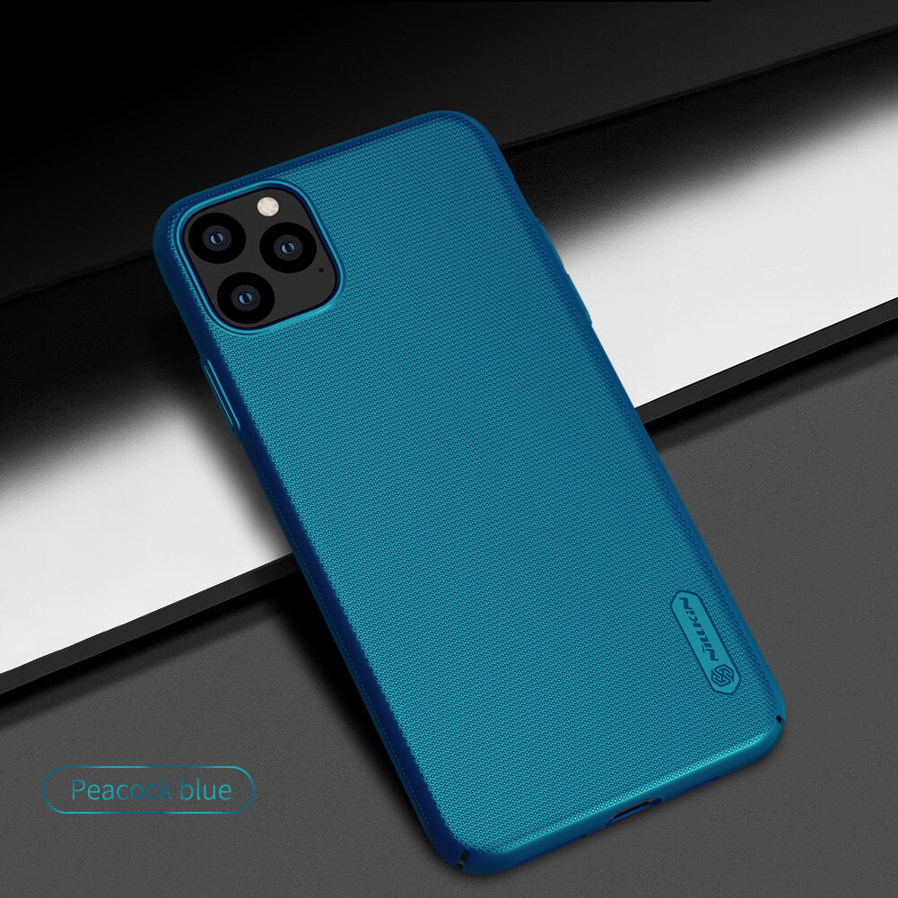 Nillkin etui matowe z szorstką powierzchnią dla iPhone 11 Pro Max - niebieskie Nillkin etui matowe z szorstką powierzchnią dla iPhone 11 Pro Max - niebieskie