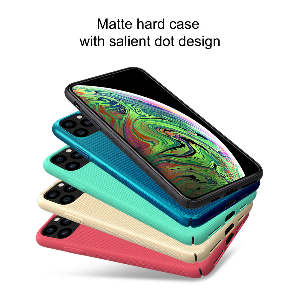 Nillkin etui matowe z szorstką powierzchnią dla iPhone 11 Pro Max - czarny
