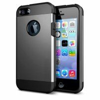 Super trwałe "Armor" etui dla iPhone 5 / 5S / SE (2016) - szare