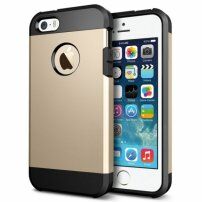 Super trwałe "Armor" etui dla iPhone 5 / 5S / SE (2016) - złote