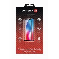 SWISSTEN 2.5D Szkło hartowane (Tempered Glass) do iPhone 5 / 5S / SE (2016) - twardość 9H - grubość 0,3 mm - czarna ramka