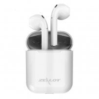ZEALOT H20 Bluetooth słuchawki bezprzewodowe z etui ładującym - biała