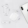 i18 TWS słuchawki bezprzewodowe z etui ładującym dla urządzeń Apple - biała