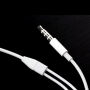 Słuchawki z mikrofonem i regulacją głośności ze złączem 3,5 mm jack do urządzeń Apple - białe