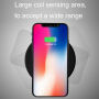 JOYROOM szybka i cienka certyfikowana Qi bezprzewodowa ładowarka do iPhone / 8 / 8 Plus – niebieska