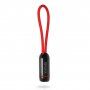 X-LEVEL elegancki USB / lightning kabel dla Apple iPhone / iPad / iPod - 8cm - czerwony