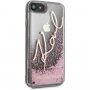 Karl Lagerfeld Signature Glitter etui dla iPhone 7 / 8 / SE (2020/2022) - różowo-złoty
