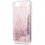 Karl Lagerfeld Signature Glitter etui dla iPhone 7 / 8 / SE (2020/2022) - różowo-złoty