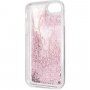 Karl Lagerfeld Signature Glitter etui dla iPhone 7 / 8 / SE (2020/2022) - różowo-złoty