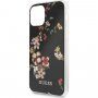 Guess Flower Shiny N.4 etui dla iPhone 11 Pro Max - czarny