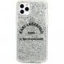 Karl Lagerfeld St. Guillaume Glitter etui dla iPhone 11 Pro Max - srebrny