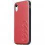Audi oryginalne etui ze skóry PU dla iPhone X / XS - czerwony