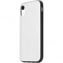 Audi oryginalne etui ze skóry PU dla iPhone X / XS - biały