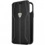 Lamborghini Huracan oryginalny pokrowiec skórzany dla iPhone 11 Pro Max - czarne