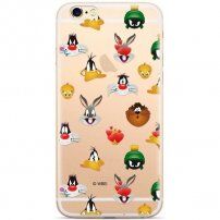 Oryginalne etui Warner Bros Looney Tunes postacie dla iPhone X - przezroczyste