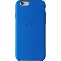 Adidas oyginalne etui skórzane z logo dla iPhone 6 / 6S - niebieskie