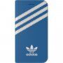 Adidas oryginalny pokrowiec flip z logo i paskami dla iPhone 7 / 8 / SE (2020/2022) - niebiesko-biały
