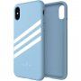 Adidas oryginalne etui z powierzchnią tekstylną dla iPhone X / XS - jasnoniebieskie