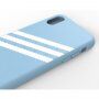 Adidas oryginalne etui z powierzchnią tekstylną dla iPhone X / XS - jasnoniebieskie