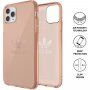Adidas oryginalne etui przezroczyste z logo dla iPhone 11 Pro Max - różowo-złoty