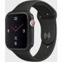 Uniq Glase Slim pokrowiec z miękkiego plastiku dla Apple Watch 44mm - matowo czarny
