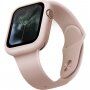 Uniq Lino pokrowiec silikonowy dla Apple Watch 44mm - jasnoróżowy