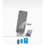Elegancki stojak aluminiowy / stacja dokująca dla Apple Watch / iPhone - srebrny