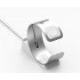 Elegancki stojak aluminiowy / stacja dokująca dla Apple Watch / iPhone - srebrny