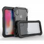 Wodoszczelny i bardzo odporny pokrowiec dla iPhone X / XS - czarne