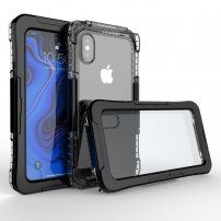 Wodoszczelny i bardzo odporny pokrowiec dla iPhone XS Max - czarne