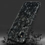BENKS plastikowe etui odporne na upadki ze wzorem diamentowym dla iPhone XS / iPhone X – czarne