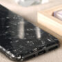 BENKS plastikowe etui odporne na upadki ze wzorem diamentowym dla iPhone XS / iPhone X – czarne