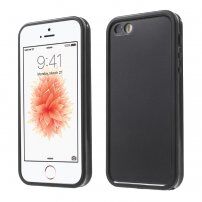 Wodoszczelny pokrowiec do części przedniej i tylnej dla iPhone 5 / 5S /SE (2016) - czarne