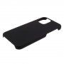 Etui gumowe matowe dla iPhone 12 Pro - czarny
