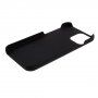 Etui gumowe matowe dla iPhone 12 Pro - czarny
