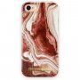 iDeal Of Sweden etui marmurowe do iPhone 6 / 6S / 7 / 8 / SE (2020/2022) - czerwono-złoty