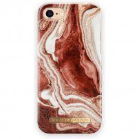 iDeal Of Sweden etui marmurowe do iPhone 6 / 6S / 7 / 8 / SE (2020/2022) - czerwono-złoty